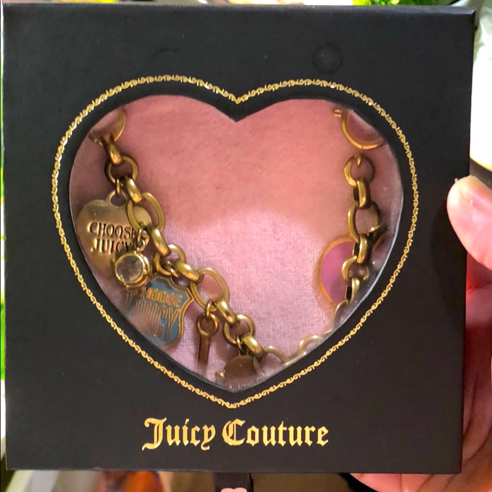 Vintage Juicy Couture bracelet, broken heart charm